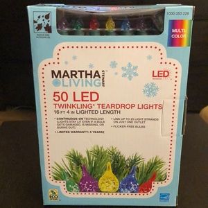 Martha Stewart Twinkling Teardrop Lights
